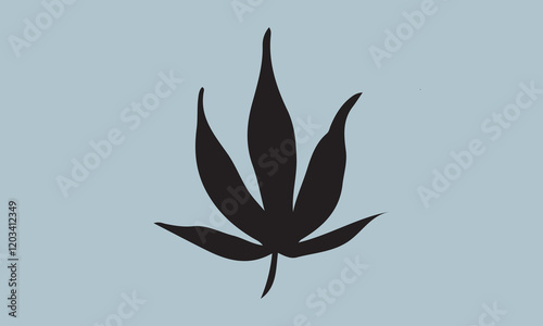 Sativa and indica Silhouette illustration Vector Art on White Background, Calligraphy t shirt design, card, flyer, Hand drawn lettering phrase, svg Files for Cutting Cricut and Silhouette, EPS 10