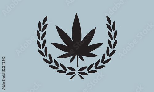 Sativa and indica Silhouette illustration Vector Art on White Background, Calligraphy t shirt design, card, flyer, Hand drawn lettering phrase, svg Files for Cutting Cricut and Silhouette, EPS 10