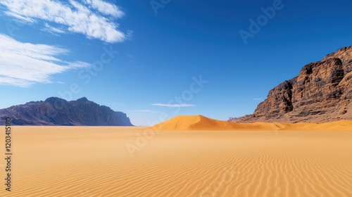 Wallpaper Mural Vast Desert Landscape under Blue Sky Torontodigital.ca