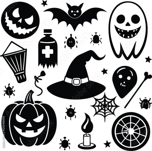 Collection of Happy Halloween Icons