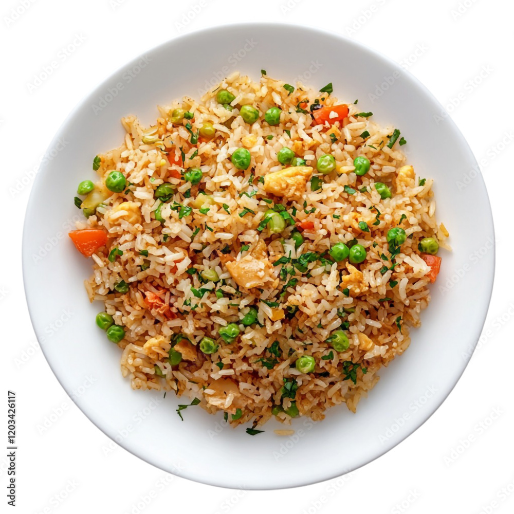 Delicious Egg Fried Rice with Peas and Carrots a savory meal, Delicious Egg Fried Rice with Peas and Carrots a savory meal,