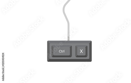 Keyboard shortcuts Crtl + X in isometric style