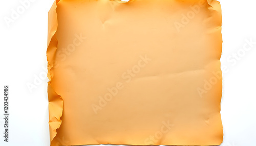 The corner of the paper is folded. Old abstract paper, weathered grunge paper with plenty of space for text or copy, masterpiece, with white tones