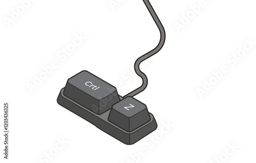 Keyboard shortcuts Crtl + Z in isometric style