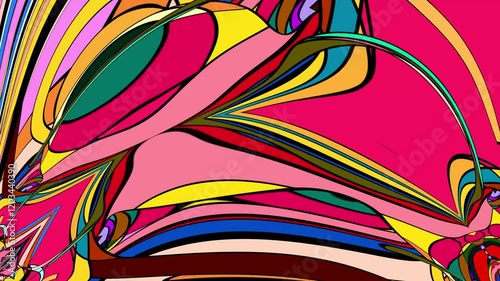 Colorful abstract psychedelic fluid background for summer music festival