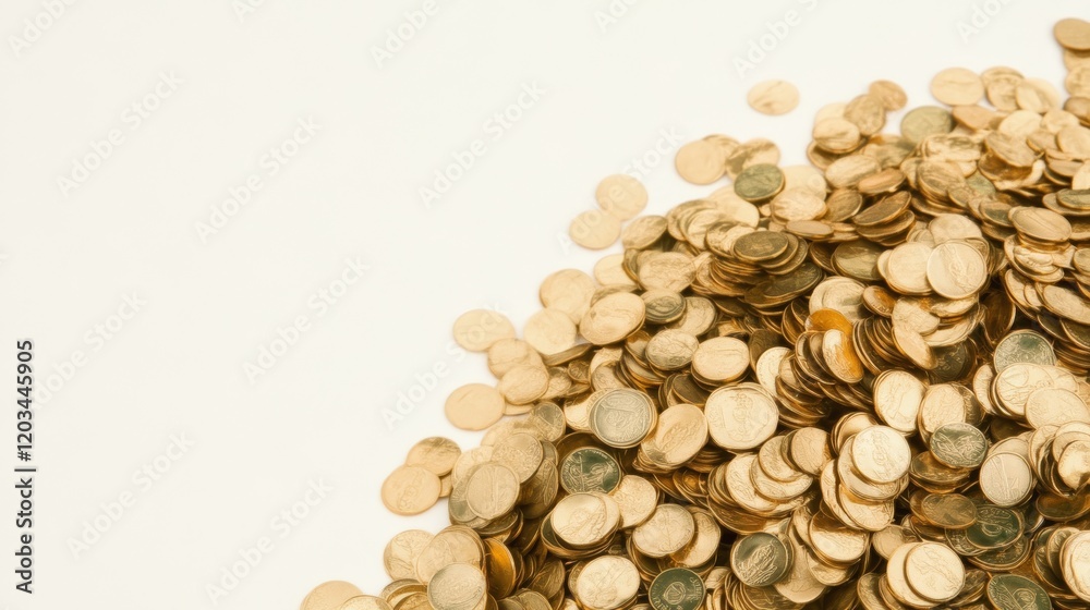 Golden Coin Abundance A Wealthy Pile of Currency (1) Golden Coin Abundance A Wealthy Pile of Currency (1)