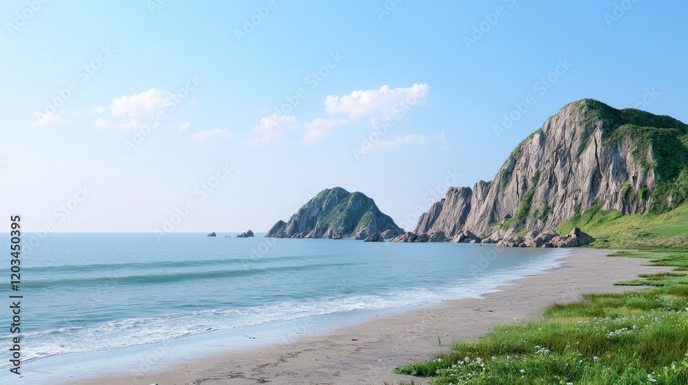 Serene Coastal Scene Serene Coastal Scene
