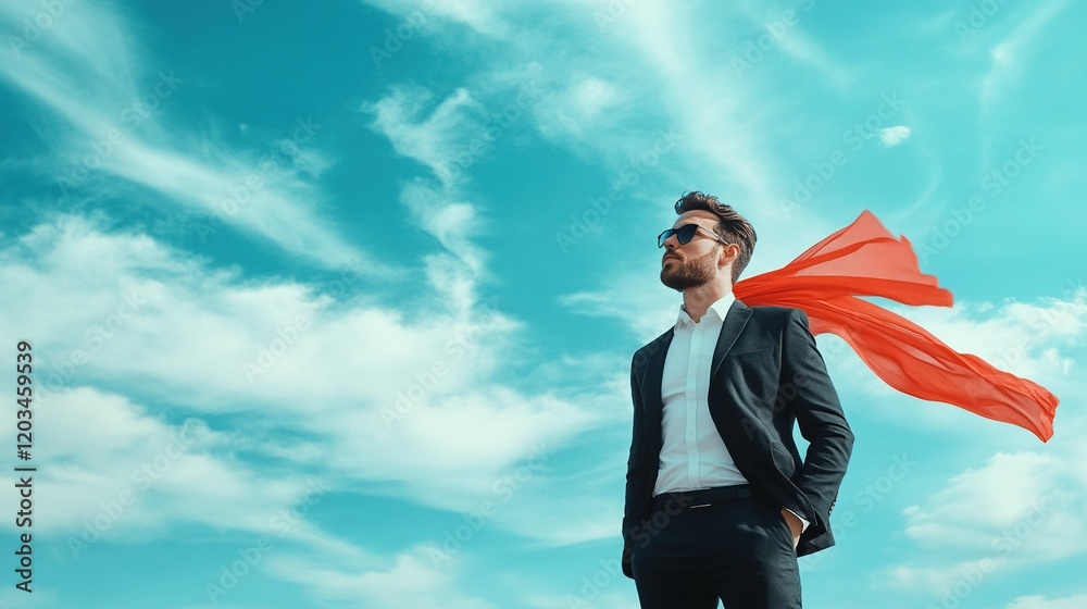 Dynamic leader in outdoor setting, windblown scarf symbolizes inspiration and ambition, showcasing a vibrant business atmosphere. Dynamic leader in outdoor setting, windblown scarf symbolizes inspiration and ambition, showcasing a vibrant business atmosphere.