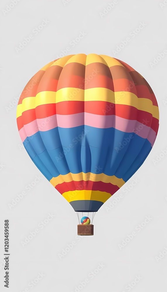 Fototapeta premium Multicolor hot air balloon 