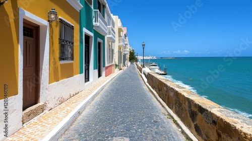 Colorful Seaside Street