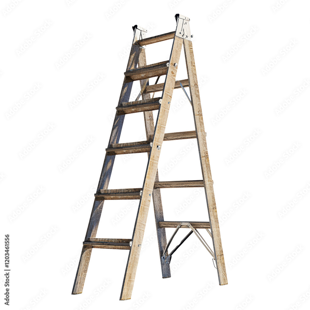 Sturdy Wooden Step Ladder for Home and DIY Projects Sturdy Wooden Step Ladder for Home and DIY Projects