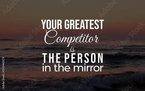 Inspirational quotes about embracing competition to achieve success and glory. Perfect for those seeking motivation to outwork rivals, conquer challenges, and create a winning legacy.  photo