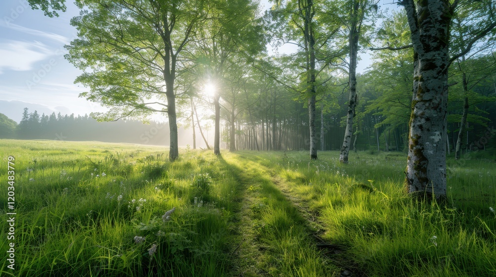 Fototapeta premium morning in the forest