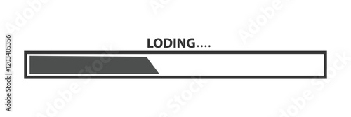 Loading bar icon. Download progress. Process upload. Loading. Big set Load icon. Progress bar for upload download round process for Website