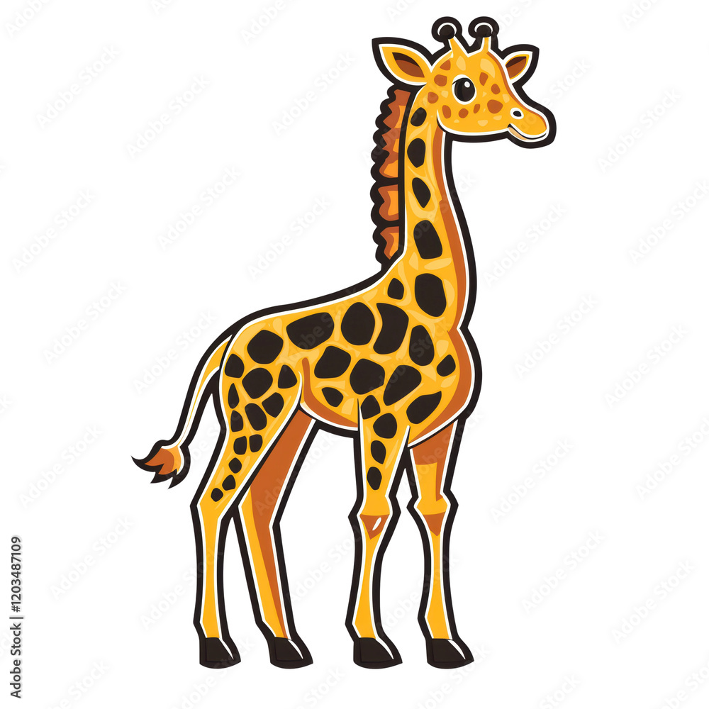 Adorable Cartoon Giraffe Clipart for Safari Themed Projects Adorable Cartoon Giraffe Clipart for Safari Themed Projects