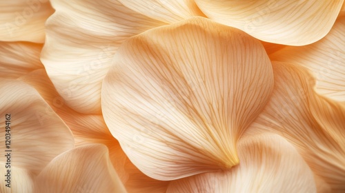 Delicate Peach Petals with Soft Textures and Subtle Natural Veins