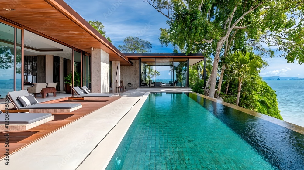 custom made wallpaper toronto digitalluxury villa infinity pool ocean view - luxury lifestyle