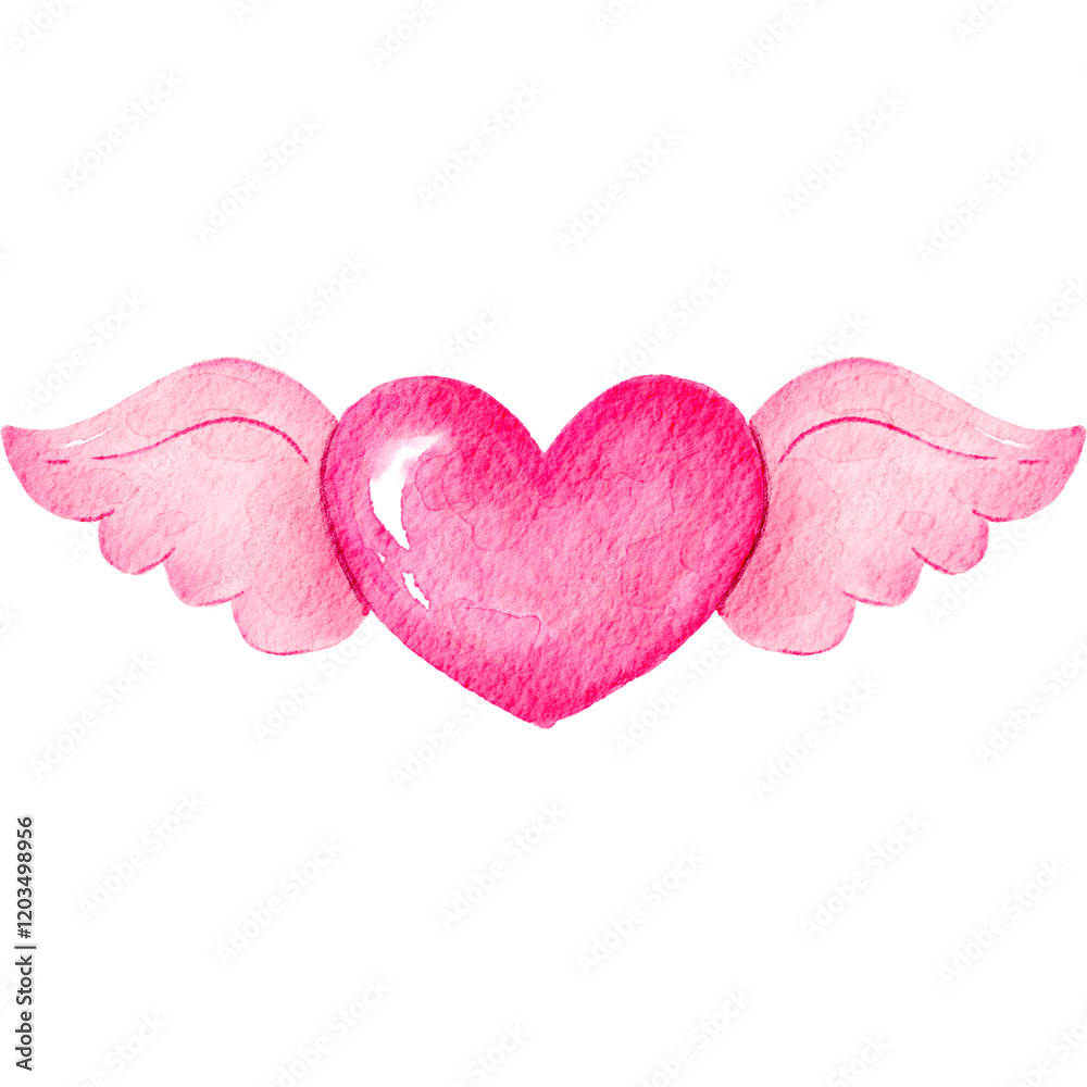 Pink Heart Element Symbol of Love on Valentine's Day Pink Heart Element Symbol of Love on Valentine's Day