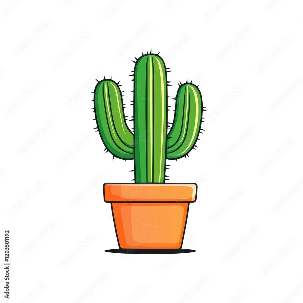 Adorable Tiny Cactus with Rounded Spines in Wooden Pot Adorable Tiny Cactus with Rounded Spines in Wooden Pot