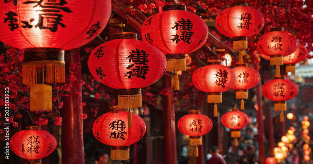 Red Lanterns during Chinese New Year
