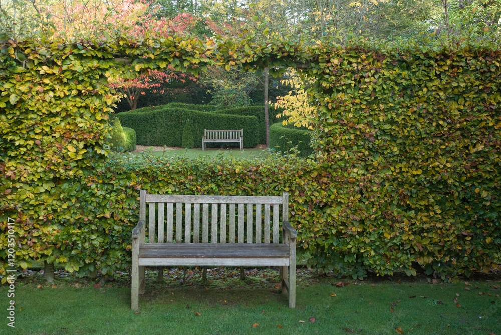 Fototapeta premium Les Jardins de Castillon ,Plantbessin, Castillon, 14, Calvados, France
