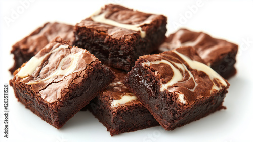 Wallpaper Mural Delicious cream cheese brownies cooling on a plate at a cozy kitchen table Torontodigital.ca