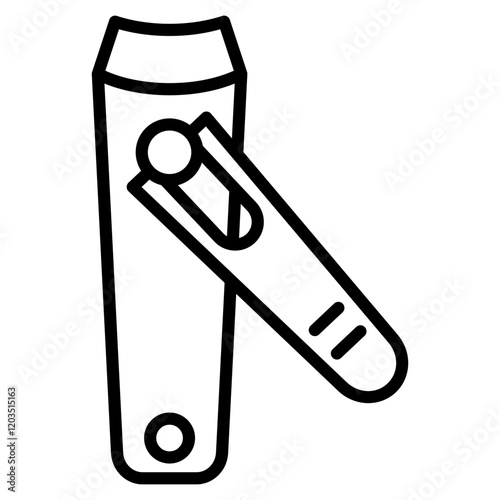 nail clippers single icon