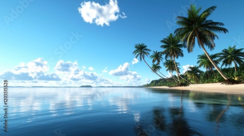 Tranquil Tropical Beach Scene