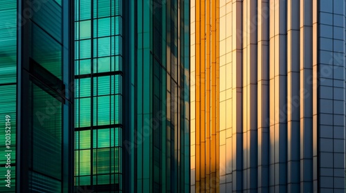 Wallpaper Mural Abstract Modern Cityscape Architecture Sunset Building Facade Torontodigital.ca