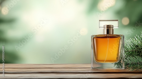 An elegant perfume bottle set against a natural backdrop, capturing a luxurious essence that speaks to beauty and sophistication in fragrance design.