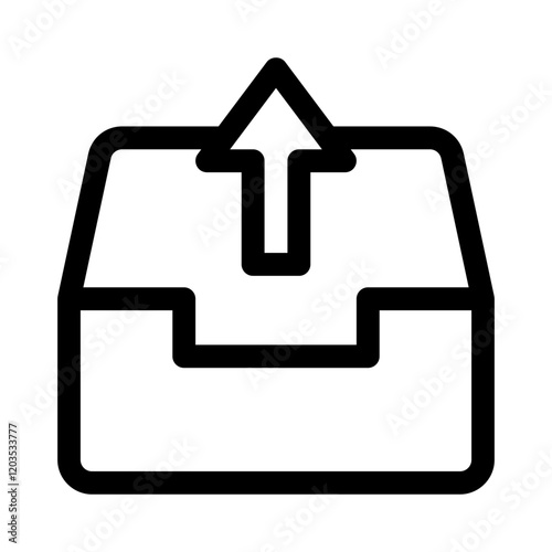 outbox line icon