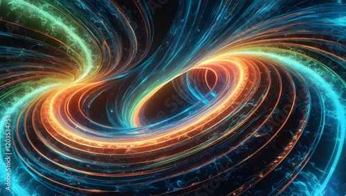 abstract background with swirl