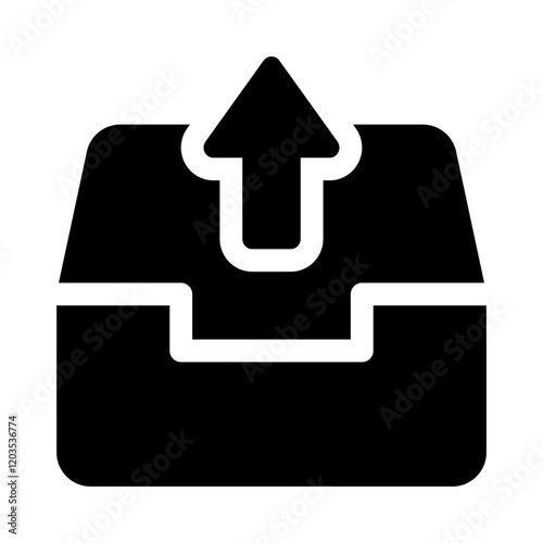 outbox glyph icon
