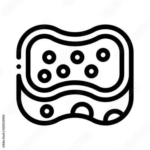 sponge line icon