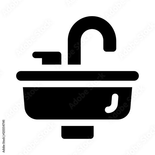 sink glyph icon