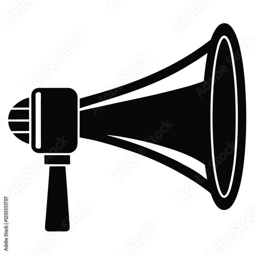 Vector Illustration of Air Horn for Dynamic Designs 