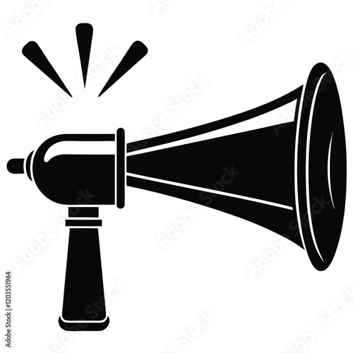Vector Illustration of Air Horn for Dynamic Designs 