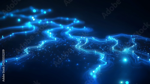 33. A glowing digital world map with data routing through interconnected servers, symbolizing fast global hosting