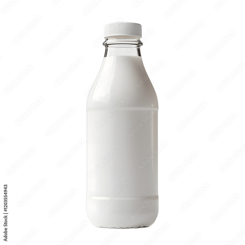 bottle of milk isolated on transparent background cutout bottle of milk isolated on transparent background cutout