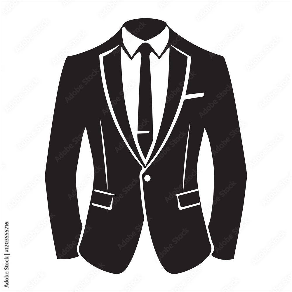 Elegant Man Tuxedo Suit Vector Illustration for Formal Events
Elegant Man Tuxedo Suit Vector Illustration for Formal Events