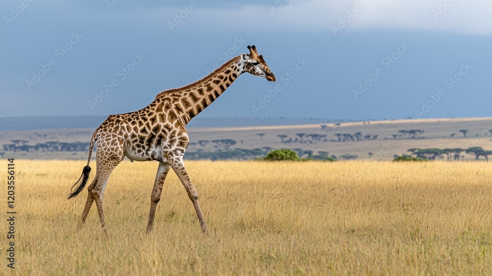 Fototapeta premium Giraffe in African Savanna