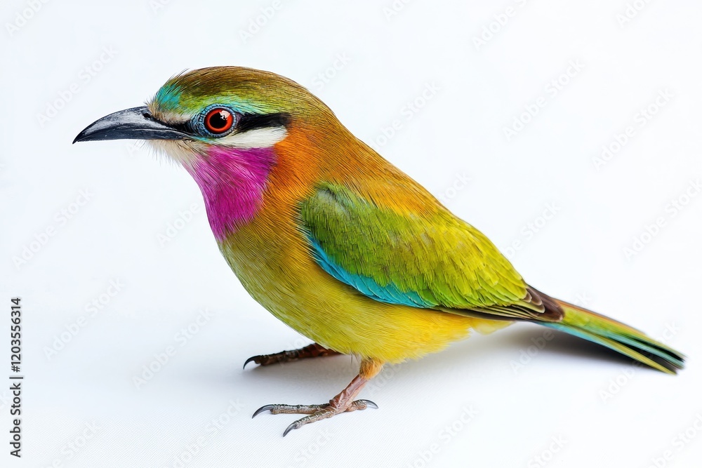 Obraz premium Vibrant Rainbow-colored Bird