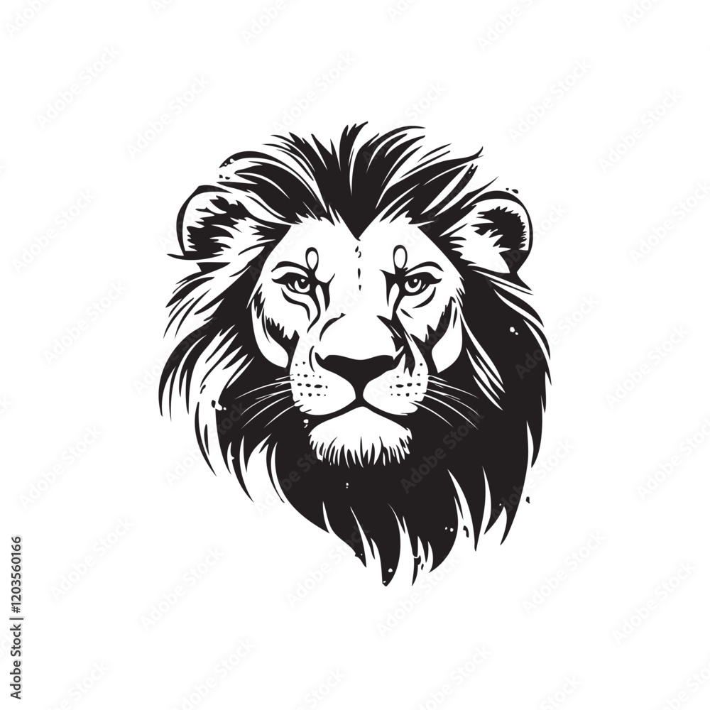Fototapeta premium lion head vector