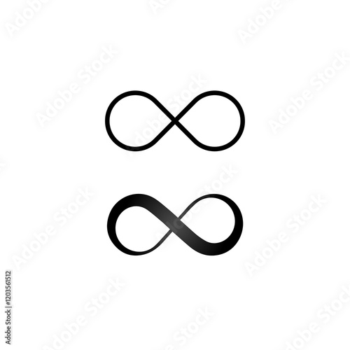 Isolated Infinity Symbol Boomerang Icon
