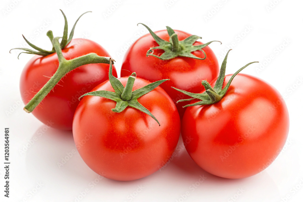 Cherry tomatoes Isolated on White Background Cherry tomatoes Isolated on White Background