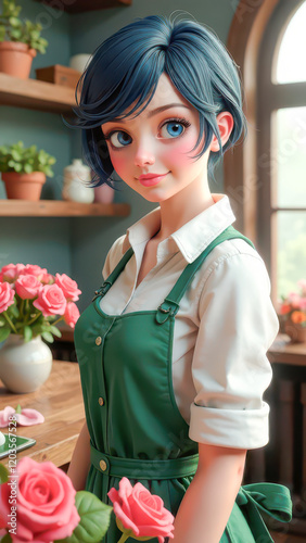 Florist  in a Flower Shop