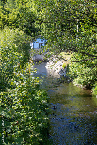 Small power plant in Hostejn, Czech republic photo