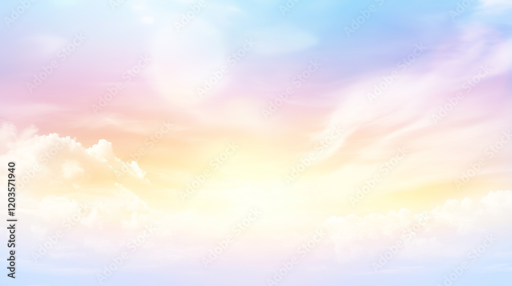 Warm Sunrise Sky with Clouds Warm Sunrise Sky with Clouds