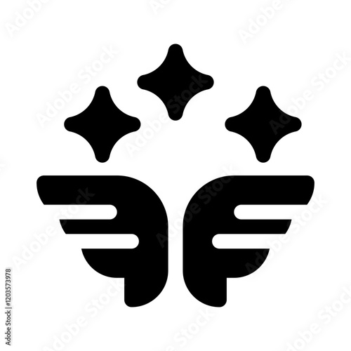 wing glyph icon