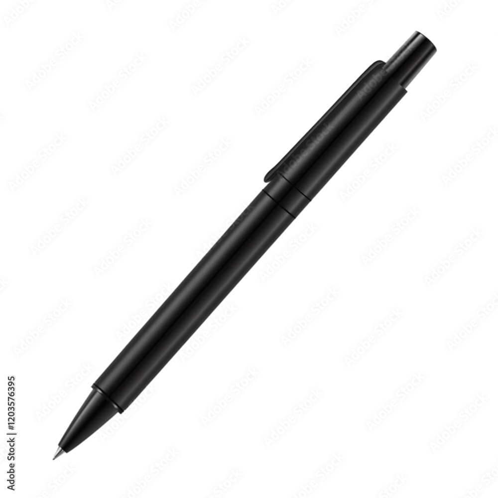 Minimalistic Black Pen for Writing and Professional Use

